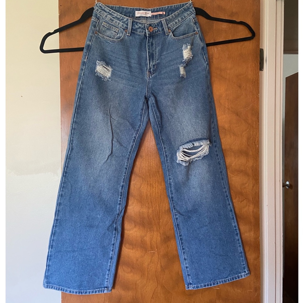 Straight leg jeans